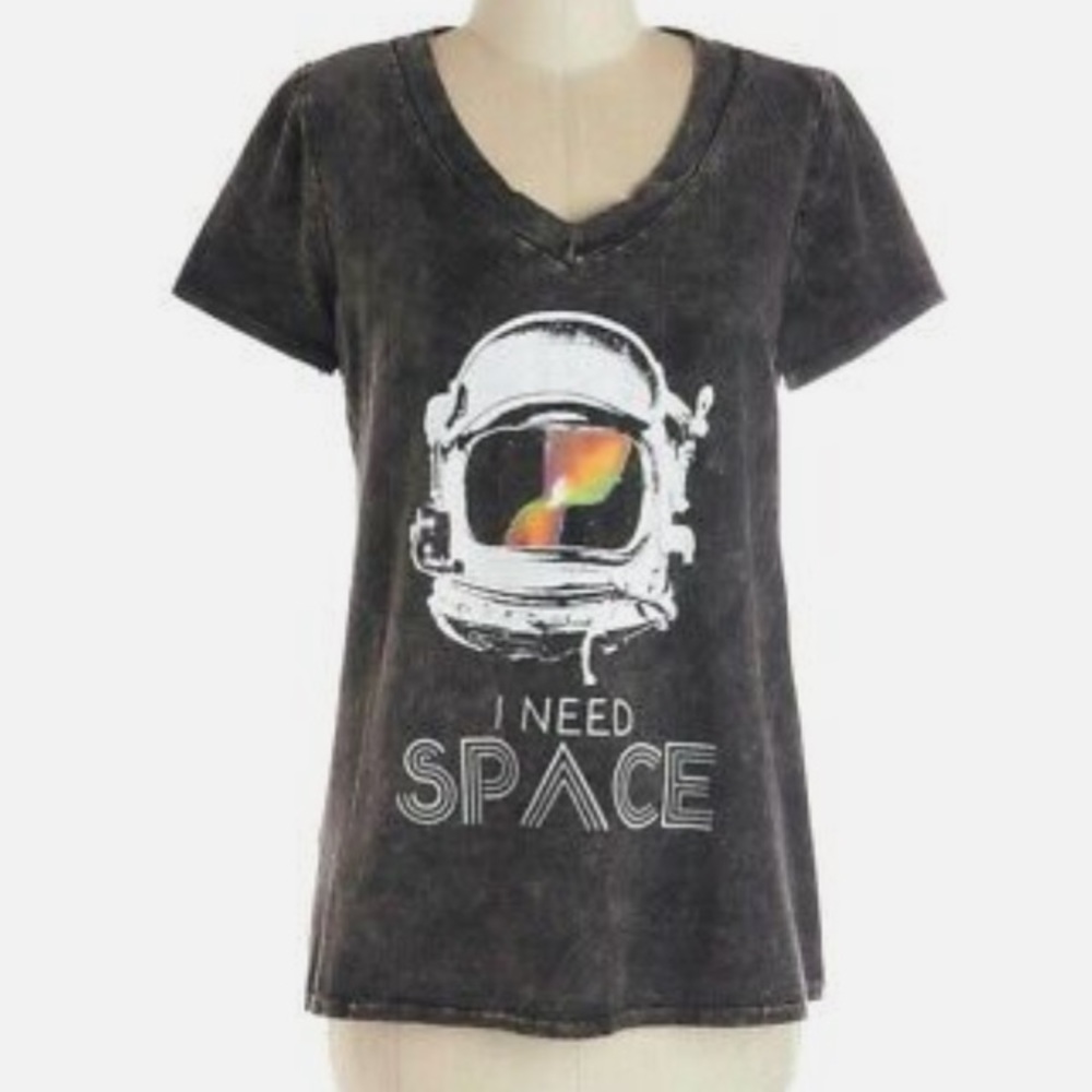 I Need Space Graphic Tee - Black